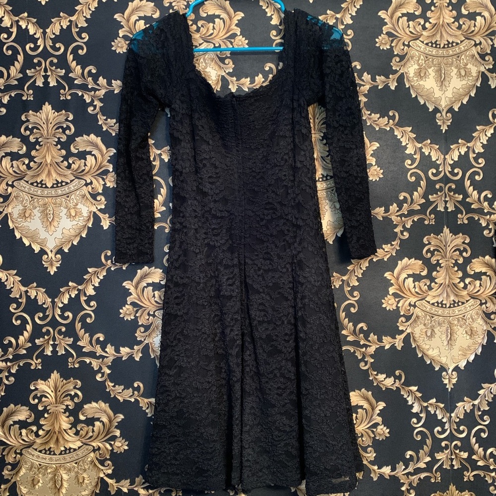 🦇 Vampire Princess Lace Midi Evening Dress 🦇 - Picture 2 of 4